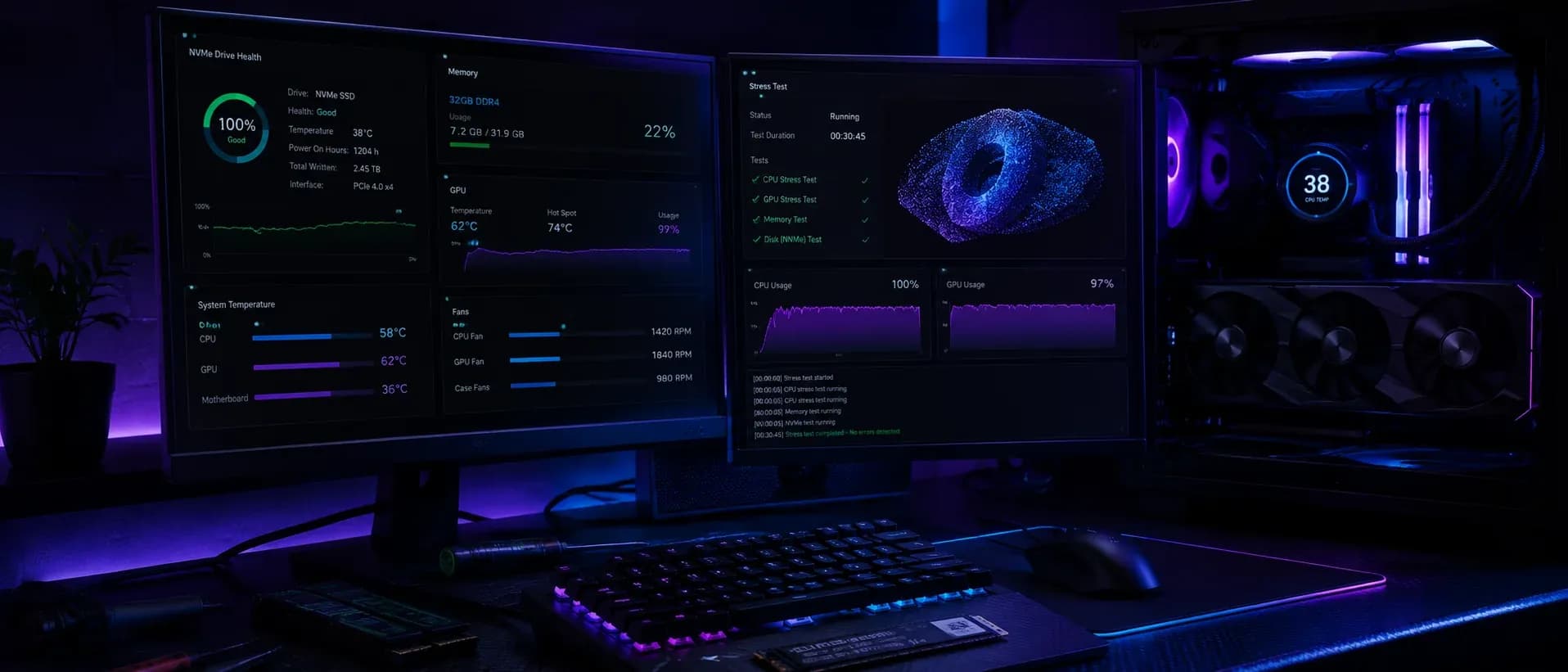 Kiểm định, stress test PC Gaming trước khi bảo hành tại RIGPC