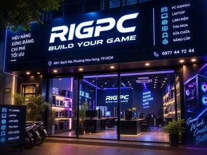 Showroom RIGPC tại NN1 Bạch Mã, Phường Hòa Hưng, TP.HCM