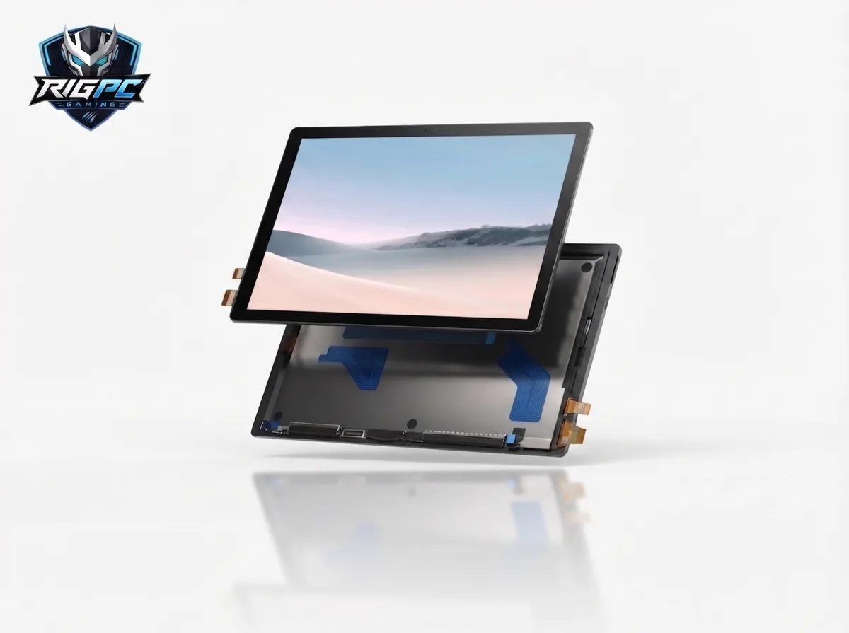 Cụm màn 12.3" cảm ứng nguyên bộ — ảnh thực tế tại RIGPC