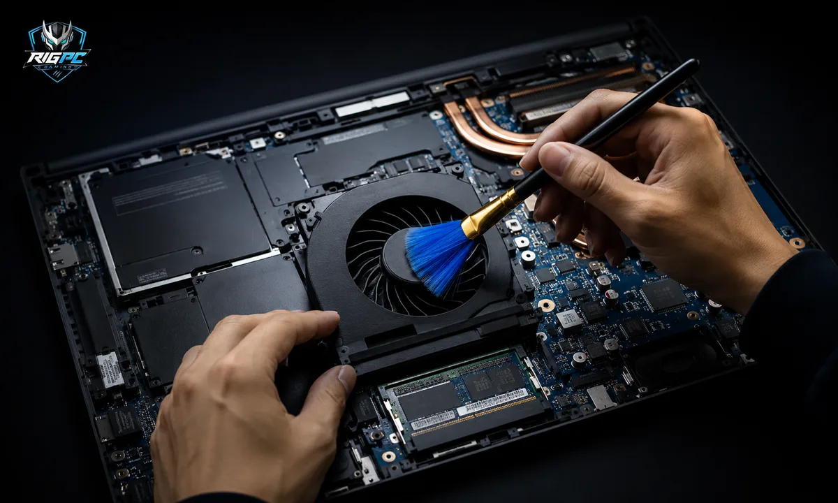 Linh kiện — Vệ sinh laptop thực tế tại RIGPC